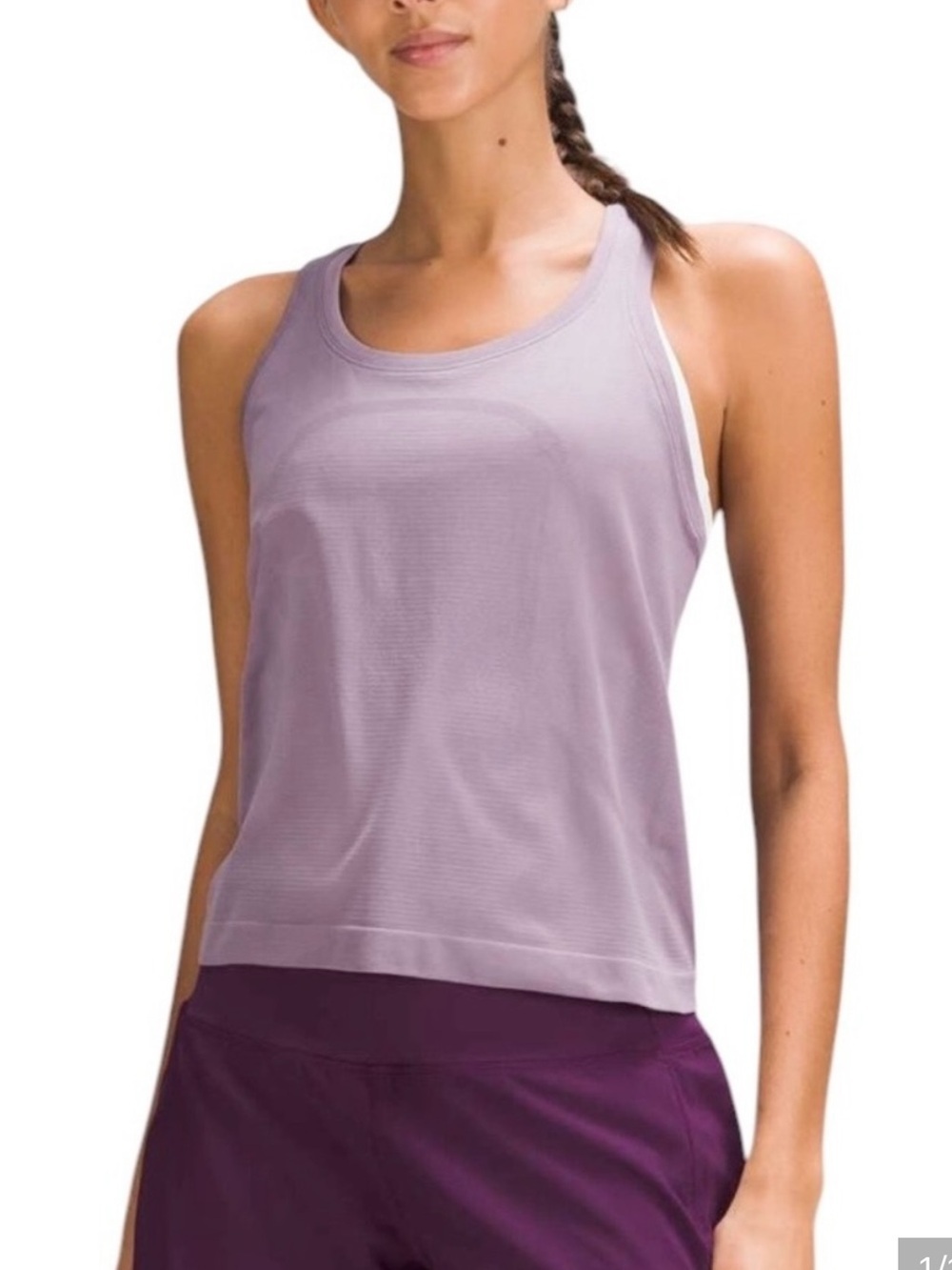 Lululemon Swiftly Tank Top Size 12 Purple Waist Length